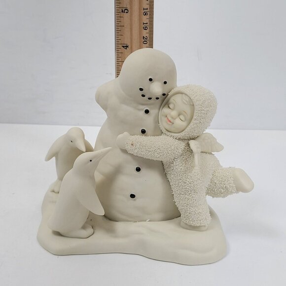 Department 56 Snowbabies "All We Need Is Love" Figurine With Snowman & Penguins - Picture 8 of 9